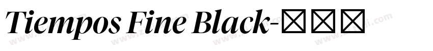 Tiempos Fine Black字体转换